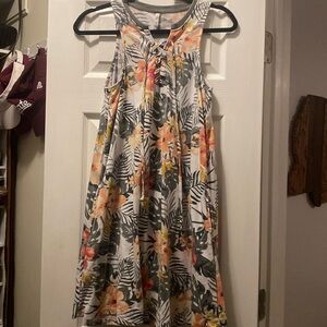 Z Supply sleeveless dress in tropical print, Size S